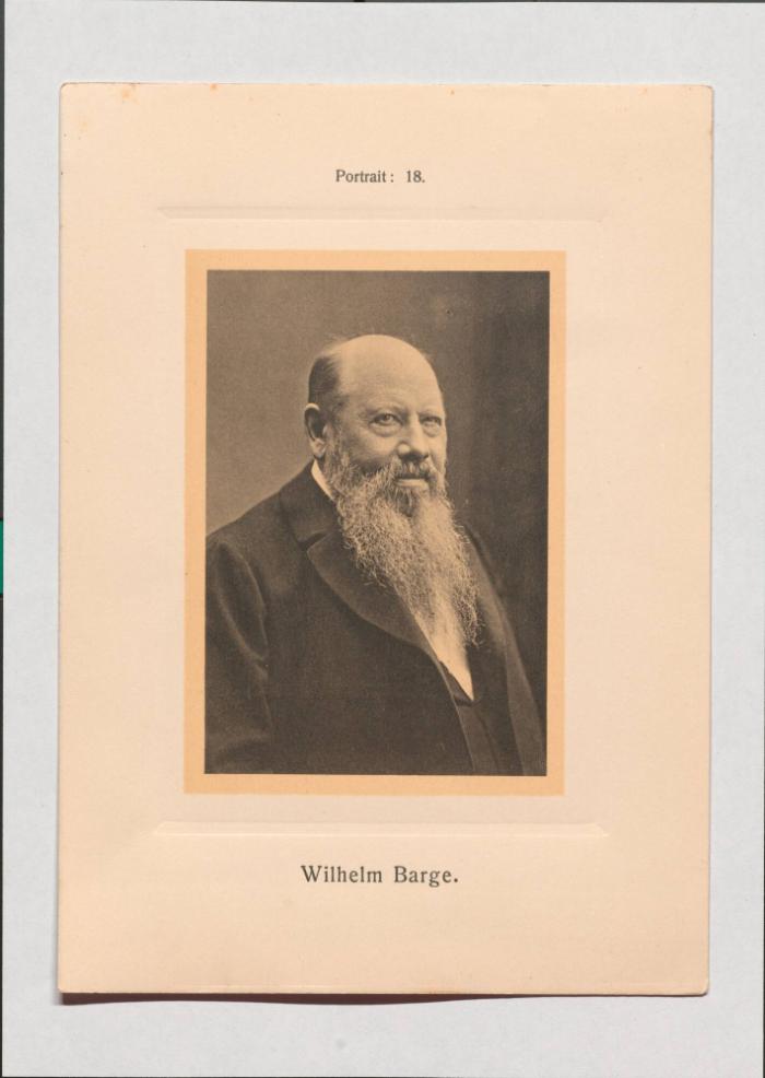 Wilhelm Barge aus Adolph Goldbergs Porträt-Sammlung hervorragender Flöten-Virtuosen, Dilettanten und Komponisten
