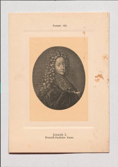 Joseph I aus Adolph Goldbergs Porträt-Sammlung hervorragender Flöten-Virtuosen, Dilettanten und Komponisten