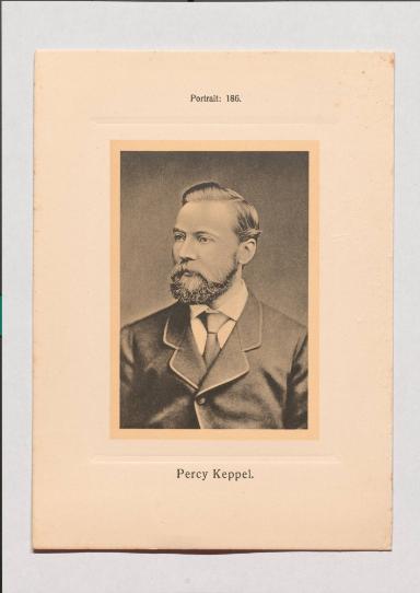Percy Keppel aus Adolph Goldbergs Porträt-Sammlung hervorragender Flöten-Virtuosen, Dilettanten und Komponisten