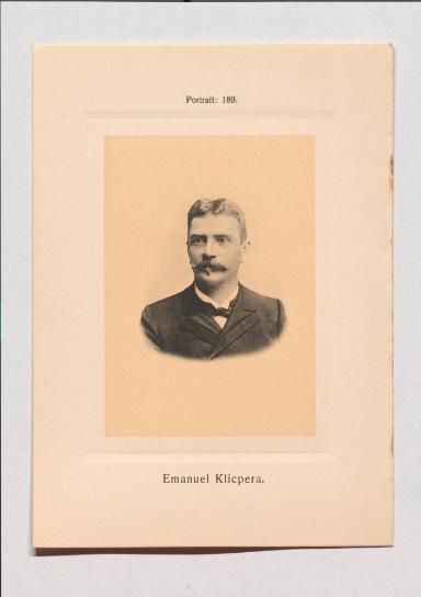 Emanuel Klicpera aus Adolph Goldbergs Porträt-Sammlung hervorragender Flöten-Virtuosen, Dilettanten und Komponisten