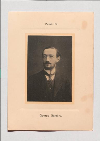 George Barrère aus Adolph Goldbergs Porträt-Sammlung hervorragender Flöten-Virtuosen, Dilettanten und Komponisten