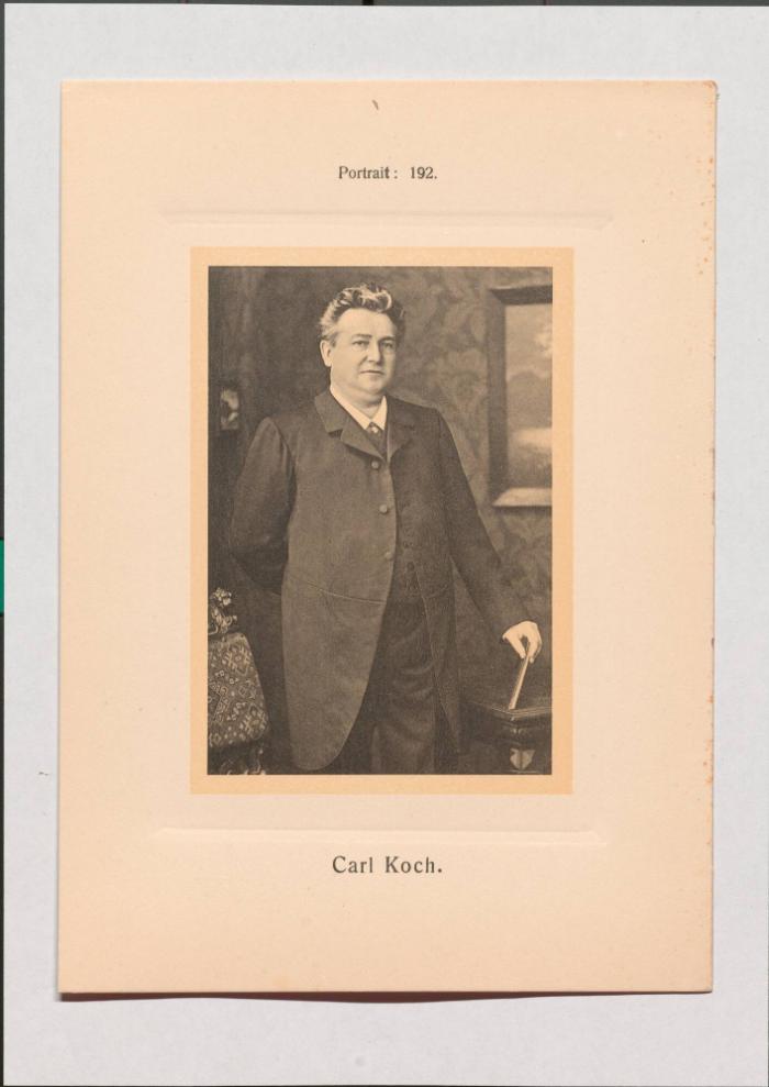 Carl Koch aus Adolph Goldbergs Porträt-Sammlung hervorragender Flöten-Virtuosen, Dilettanten und Komponisten