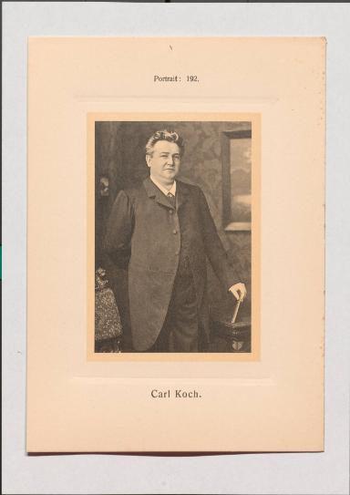 Carl Koch aus Adolph Goldbergs Porträt-Sammlung hervorragender Flöten-Virtuosen, Dilettanten und Komponisten