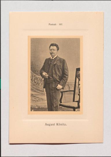 August Könitz aus Adolph Goldbergs Porträt-Sammlung hervorragender Flöten-Virtuosen, Dilettanten und Komponisten