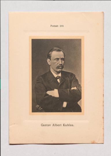 Gustav  Albert Kuhlau aus Adolph Goldbergs Porträt-Sammlung hervorragender Flöten-Virtuosen, Dilettanten und Komponisten