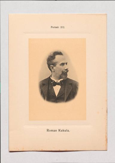 Roman Kukula aus Adolph Goldbergs Porträt-Sammlung hervorragender Flöten-Virtuosen, Dilettanten und Komponisten