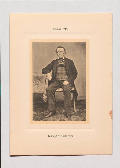 Kaspar Kummer aus Adolph Goldbergs Porträt-Sammlung hervorragender Flöten-Virtuosen, Dilettanten und Komponisten