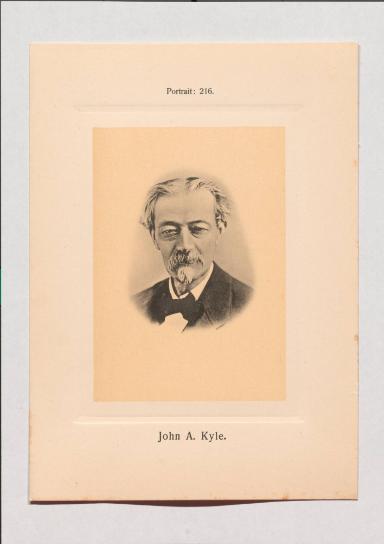 John A. Kyle aus Adolph Goldbergs Porträt-Sammlung hervorragender Flöten-Virtuosen, Dilettanten und Komponisten