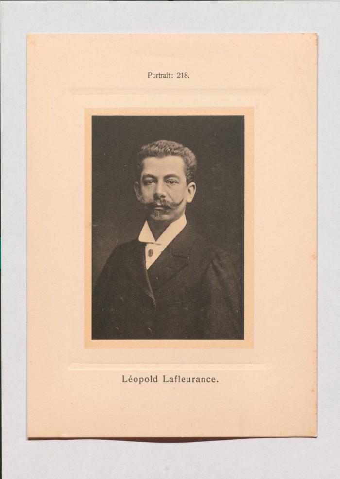 Léopold Lafleurance aus Adolph Goldbergs Porträt-Sammlung hervorragender Flöten-Virtuosen, Dilettanten und Komponisten
