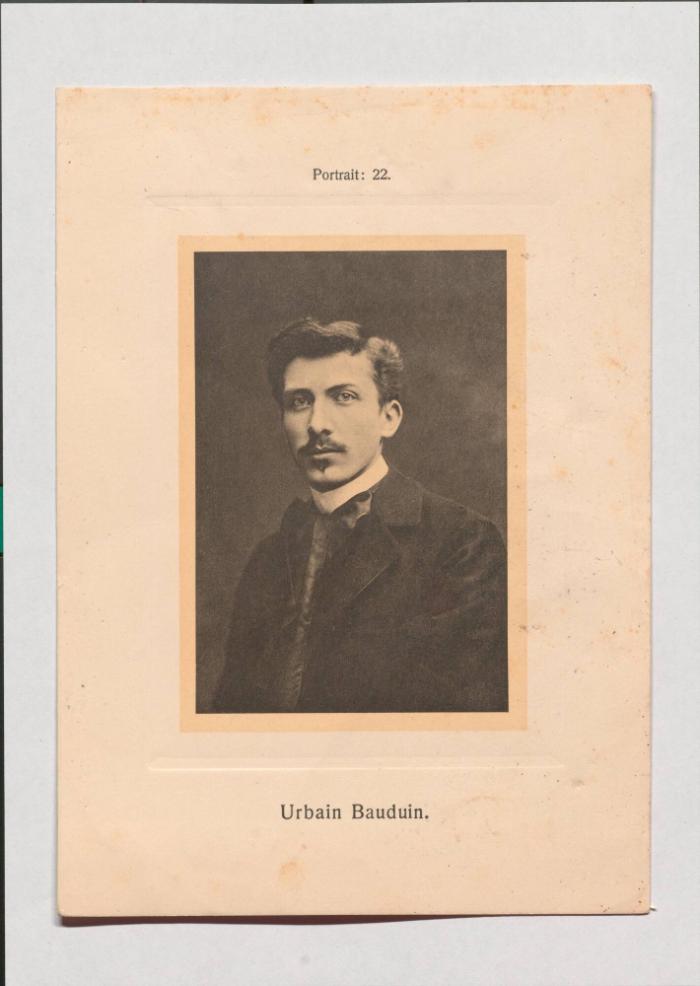 Urbain Bauduin aus Adolph Goldbergs Porträt-Sammlung hervorragender Flöten-Virtuosen, Dilettanten und Komponisten