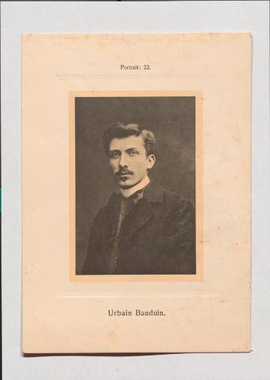 Urbain Bauduin aus Adolph Goldbergs Porträt-Sammlung hervorragender Flöten-Virtuosen, Dilettanten und Komponisten