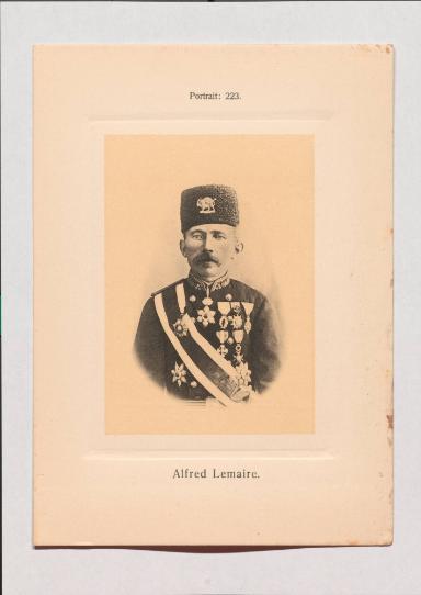 Alfred Lemaire aus Adolph Goldbergs Porträt-Sammlung hervorragender Flöten-Virtuosen, Dilettanten und Komponisten