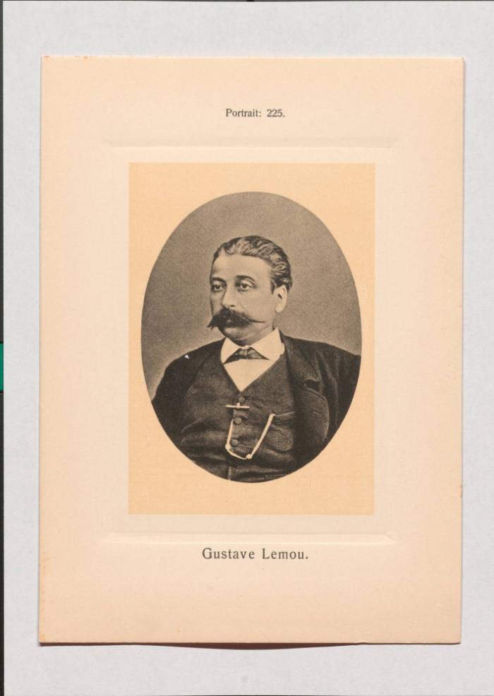 Gustave Lemou aus Adolph Goldbergs Porträt-Sammlung hervorragender Flöten-Virtuosen, Dilettanten und Komponisten