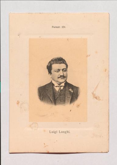 Luigi Longhi aus Adolph Goldbergs Porträt-Sammlung hervorragender Flöten-Virtuosen, Dilettanten und Komponisten