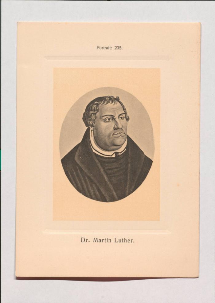 Dr. Martin Luther aus Adolph Goldbergs Porträt-Sammlung hervorragender Flöten-Virtuosen, Dilettanten und Komponisten