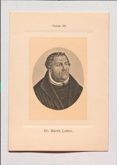 Dr. Martin Luther aus Adolph Goldbergs Porträt-Sammlung hervorragender Flöten-Virtuosen, Dilettanten und Komponisten
