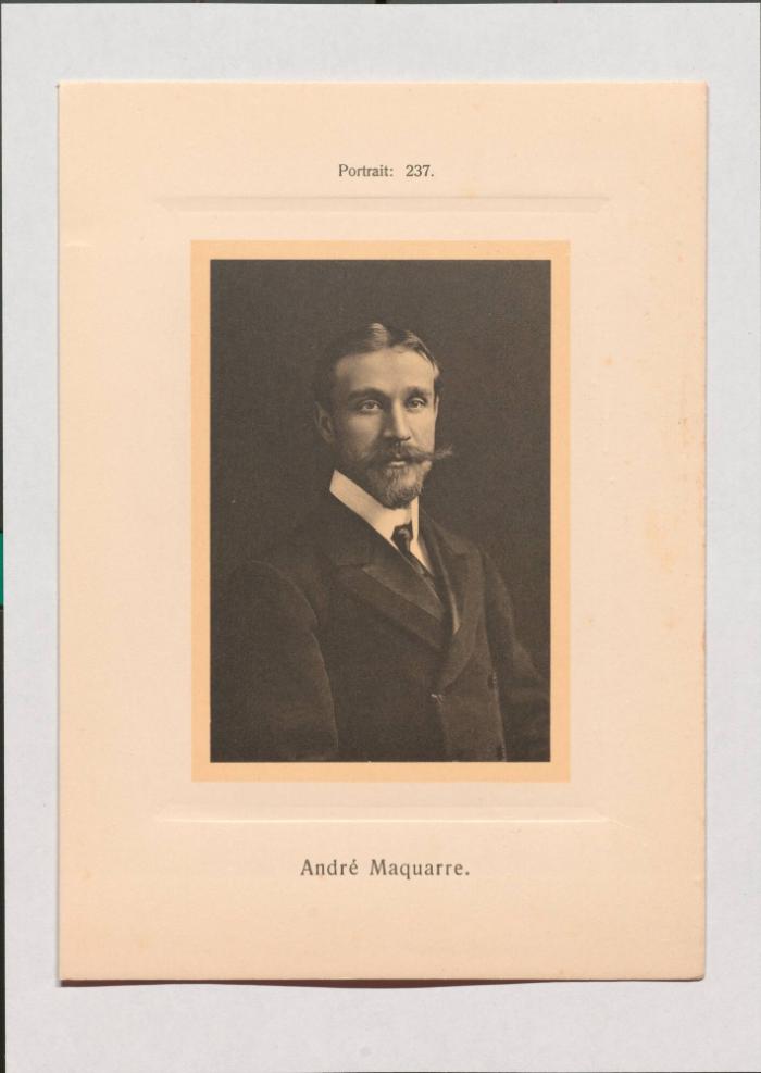 André Maquarre aus Adolph Goldbergs Porträt-Sammlung hervorragender Flöten-Virtuosen, Dilettanten und Komponisten