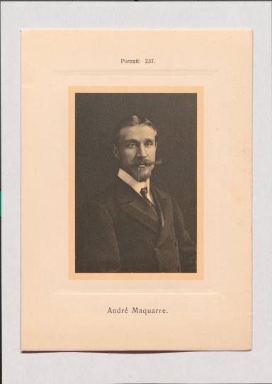 André Maquarre aus Adolph Goldbergs Porträt-Sammlung hervorragender Flöten-Virtuosen, Dilettanten und Komponisten