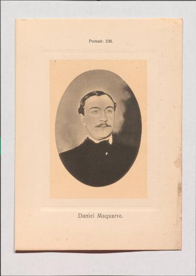 Daniel Maquarre aus Adolph Goldbergs Porträt-Sammlung hervorragender Flöten-Virtuosen, Dilettanten und Komponisten