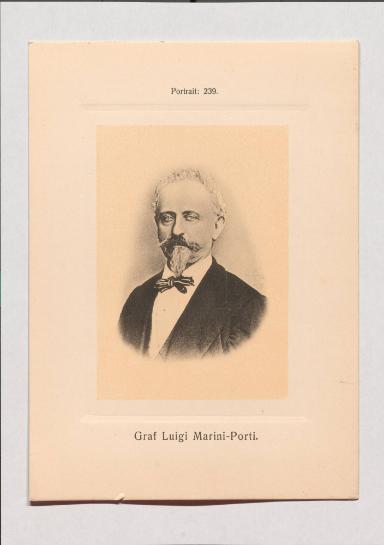 Graf Luigi Marini-Porti aus Adolph Goldbergs Porträt-Sammlung hervorragender Flöten-Virtuosen, Dilettanten und Komponisten