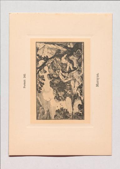 Marsyas aus Adolph Goldbergs Porträt-Sammlung hervorragender Flöten-Virtuosen, Dilettanten und Komponisten