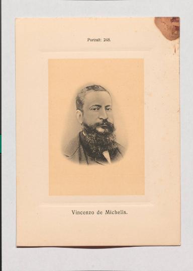 Vincenzo de Michelis aus Adolph Goldbergs Porträt-Sammlung hervorragender Flöten-Virtuosen, Dilettanten und Komponisten