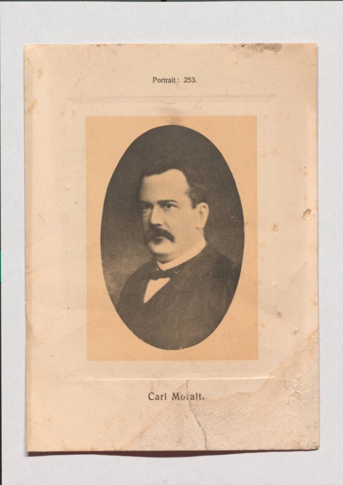 Carl Moralt aus Adolph Goldbergs Porträt-Sammlung hervorragender Flöten-Virtuosen, Dilettanten und Komponisten