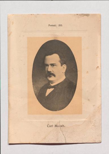 Carl Moralt aus Adolph Goldbergs Porträt-Sammlung hervorragender Flöten-Virtuosen, Dilettanten und Komponisten