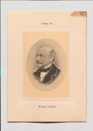 Wenzel Müller aus Adolph Goldbergs Porträt-Sammlung hervorragender Flöten-Virtuosen, Dilettanten und Komponisten