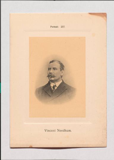 Vincent Needham aus Adolph Goldbergs Porträt-Sammlung hervorragender Flöten-Virtuosen, Dilettanten und Komponisten