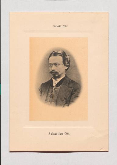 Sebastian Ott aus Adolph Goldbergs Porträt-Sammlung hervorragender Flöten-Virtuosen, Dilettanten und Komponisten