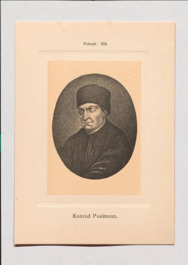 Konrad Paulmann aus Adolph Goldbergs Porträt-Sammlung hervorragender Flöten-Virtuosen, Dilettanten und Komponisten