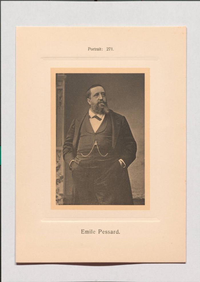 Emile Pessard aus Adolph Goldbergs Porträt-Sammlung hervorragender Flöten-Virtuosen, Dilettanten und Komponisten