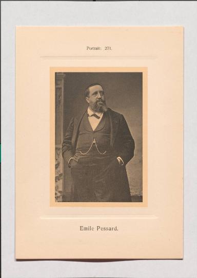 Emile Pessard aus Adolph Goldbergs Porträt-Sammlung hervorragender Flöten-Virtuosen, Dilettanten und Komponisten