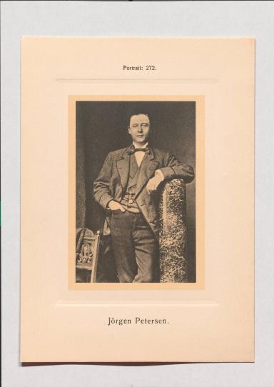 Jörgen Petersen aus Adolph Goldbergs Porträt-Sammlung hervorragender Flöten-Virtuosen, Dilettanten und Komponisten