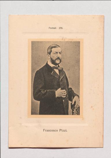 Francesco Pizzi aus Adolph Goldbergs Porträt-Sammlung hervorragender Flöten-Virtuosen, Dilettanten und Komponisten