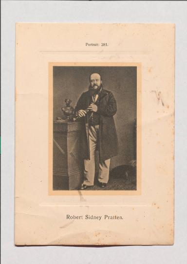 Robert Sydney Pratten aus Adolph Goldbergs Porträt-Sammlung hervorragender Flöten-Virtuosen, Dilettanten und Komponisten