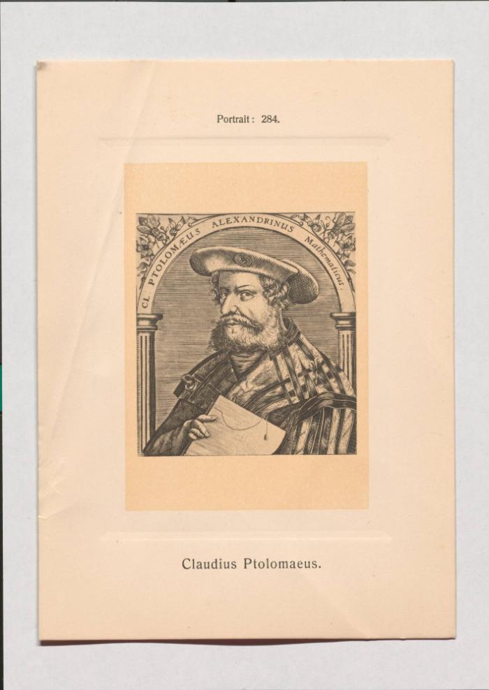 Claudius Ptolomaeus aus Adolph Goldbergs Porträt-Sammlung hervorragender Flöten-Virtuosen, Dilettanten und Komponisten