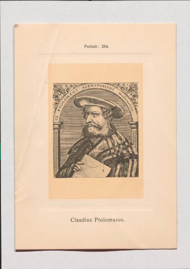 Claudius Ptolomaeus aus Adolph Goldbergs Porträt-Sammlung hervorragender Flöten-Virtuosen, Dilettanten und Komponisten