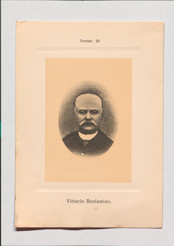 Vittorio Beniamino aus Adolph Goldbergs Porträt-Sammlung hervorragender Flöten-Virtuosen, Dilettanten und Komponisten