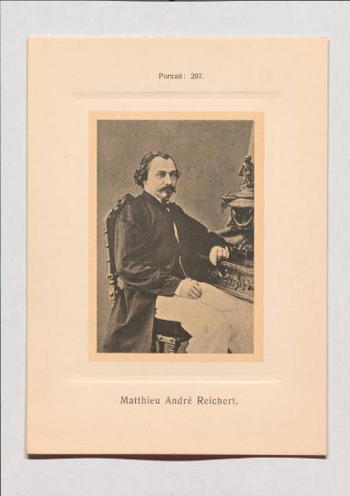 Matthieu André Reichert aus Adolph Goldbergs Porträt-Sammlung hervorragender Flöten-Virtuosen, Dilettanten und Komponisten