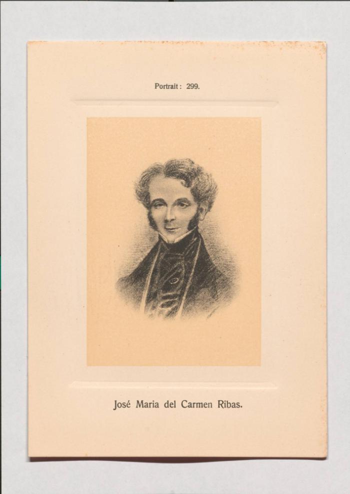 José Maria del Carmen Ribas aus Adolph Goldbergs Porträt-Sammlung hervorragender Flöten-Virtuosen, Dilettanten und Komponisten