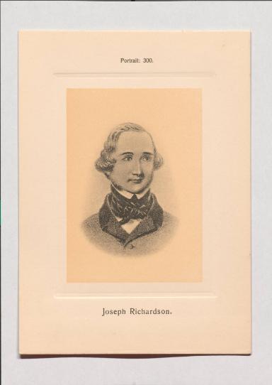 Joseph Richardson aus Adolph Goldbergs Porträt-Sammlung hervorragender Flöten-Virtuosen, Dilettanten und Komponisten