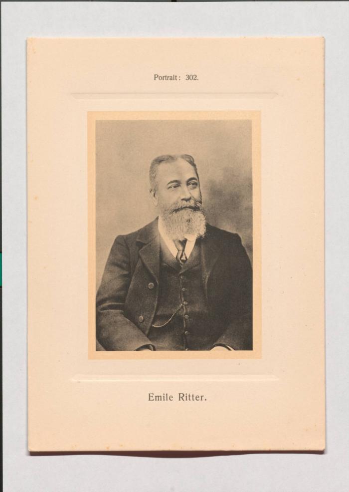 Emile Ritter aus Adolph Goldbergs Porträt-Sammlung hervorragender Flöten-Virtuosen, Dilettanten und Komponisten