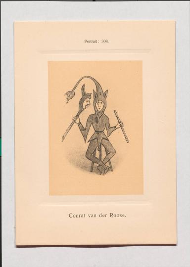 Conrat van der Roose aus Adolph Goldbergs Porträt-Sammlung hervorragender Flöten-Virtuosen, Dilettanten und Komponisten