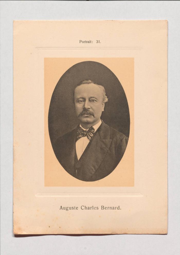 Auguste Charles Bernard aus Adolph Goldbergs Porträt-Sammlung hervorragender Flöten-Virtuosen, Dilettanten und Komponisten
