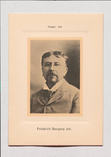 Friedrich Rucquoy jun. aus Adolph Goldbergs Porträt-Sammlung hervorragender Flöten-Virtuosen, Dilettanten und Komponisten