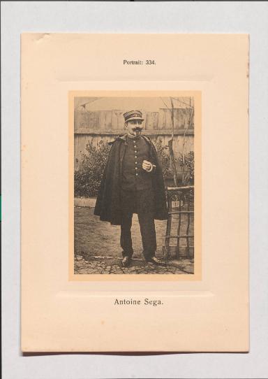 Antoine Sega aus Adolph Goldbergs Porträt-Sammlung hervorragender Flöten-Virtuosen, Dilettanten und Komponisten