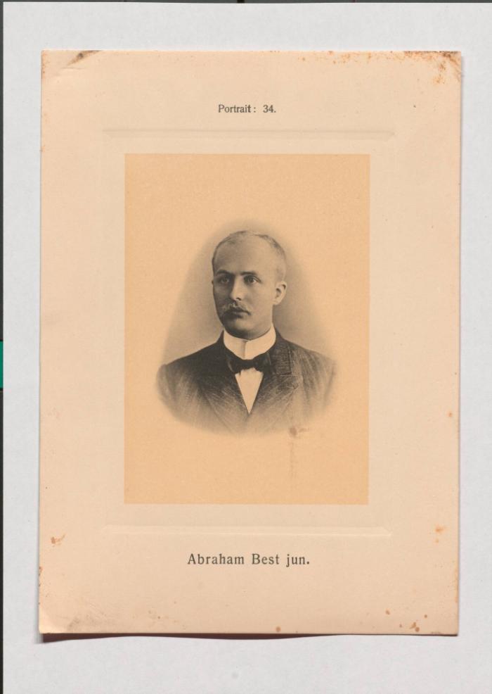 Abraham Best jun. aus Adolph Goldbergs Porträt-Sammlung hervorragender Flöten-Virtuosen, Dilettanten und Komponisten