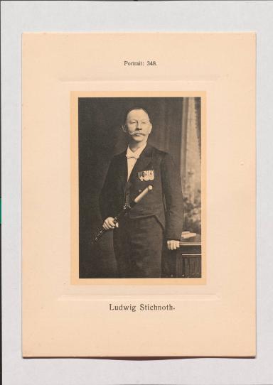 Ludwig Stichnoth aus Adolph Goldbergs Porträt-Sammlung hervorragender Flöten-Virtuosen, Dilettanten und Komponisten
